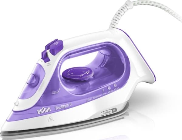 Braun TexStyle 3 Torr & Ångstrykjärn 2350 W Lila, Silver, Vit