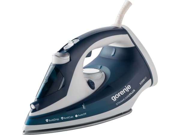 Gorenje SIH2200TQC, Dampstrykejern, Keramisk strykesåle, 2,5 m, 90 g/min, Blå, 30 g/min