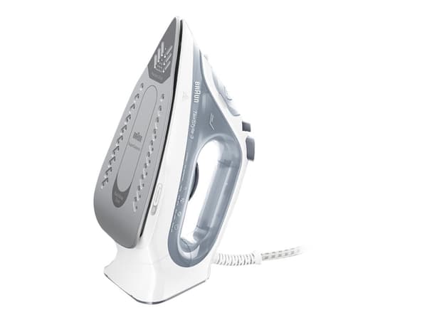 Braun TexStyle 3 SI 3054 GY - Dampstrykejern med automatisk slukking - såleplate: FreeGlide 3D SuperCeramic - 2400 W - grå