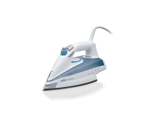 Braun TexStyle 7 TS 725, Ångstrykjärn, 2,5 m, 50 g/min, Blå, 150 g/min, 0,4 l
