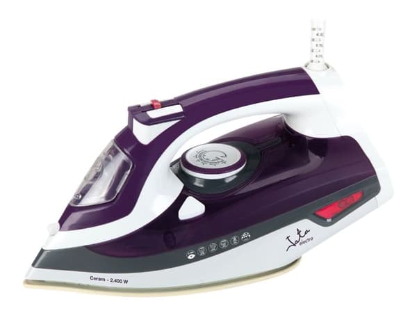 JATA PL221C, Höyrysilitysrauta, Ceramic Ultra Glide -pohjalevy, Harmaa, Purppura, Valkoinen, 30 g/min, 0,35 L, Sisäinen