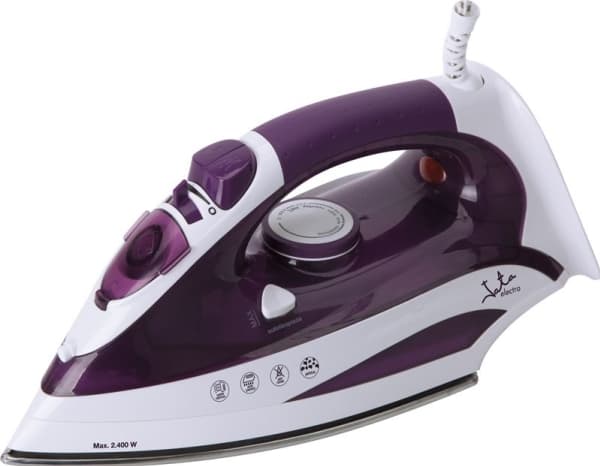 JATA PL225, Höyrysilitysrauta, Pohjalevy ruostumatonta terästä, Purppura, Valkoinen, 25 g/min, Sisäinen, 2400 W