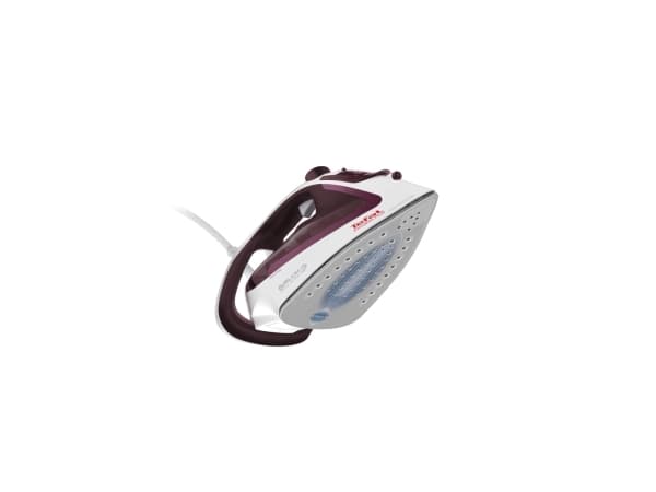 Tefal EasyGliss Plus FV5714, Tørr & dampstrykejern, Durilium strykesåle, 2 m, 190 g/min, Bordeaux, Hvit, 45 g/min
