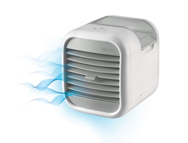 HoMedics MyChill 2, Kannettava haihduttava ilmanjäähdytin, Harmaa, Valkoinen, Painikkeet, 40 dB, 6 W, 195 mm