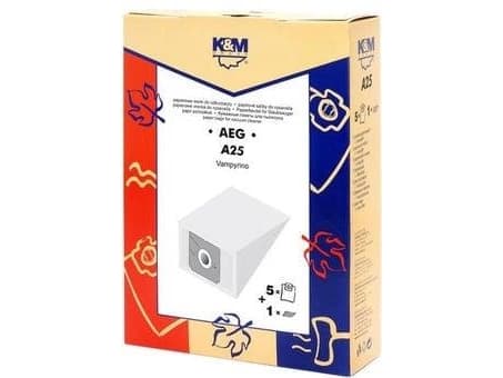 K_M Vac Cleanerfilter A25 Aeg Gr5 5+1