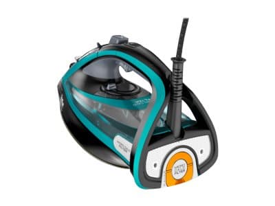 Tefal Ultimate Pure FV9844, Kuiva- & höyrysilitysrauta, Durilium Autoclean -pohjalevy, 2,5 m, 250 g/min, Musta, Sininen, 60 g/min