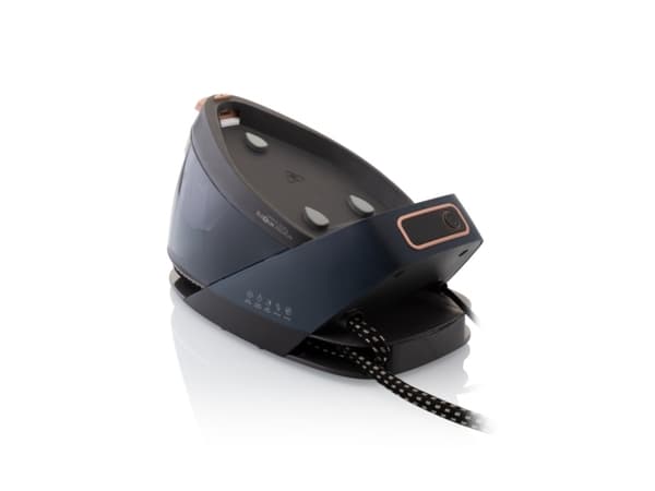 ETA Steamio 1290 90000 - Dampstrykejern med automatisk slukking - såleplate: Eloxium Plus - 2200 W - mørk grå