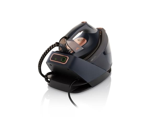 ETA Steamio 1290 90000 - Dampstrykejern med automatisk slukking - såleplate: Eloxium Plus - 2200 W - mørk grå