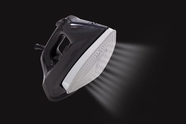 JATA PL622C, Tørr & dampstrykejern, Keramisk strykesåle, 220 g/min, Sort, 50 g/min, 0,36 l