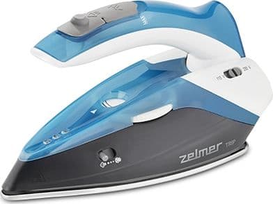Zelmer ZIR0500, Kuiva- & höyrysilitysrauta, Pohjalevy ruostumatonta terästä, Musta, Sininen, Valkoinen, 0,28 L, 1100 W, 115 - 230 V