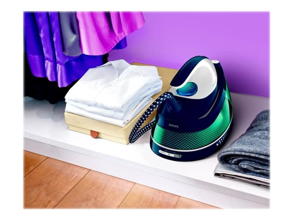 Philips PerfectCare Compact GC7844 - Dampstrykejern med automatisk slukking - såleplate: SteamGlide - 2400 W