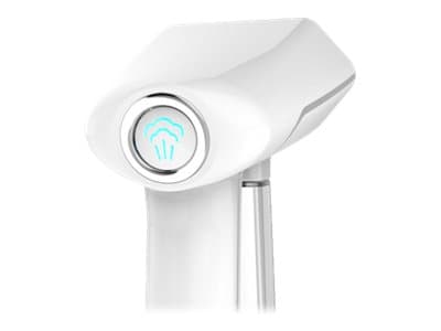 SteamOne SN20GW - Håndholdt tøydampstrykejern med automatisk slukking - såleplate: rustfritt stål - 1600 W - gloss white/metallic