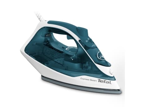 Tefal FV2839E0 Silitysrauta Kuiva- ja höyrysilitysrauta Durilium Silitysrauta 2400 W Sininen, valkoinen