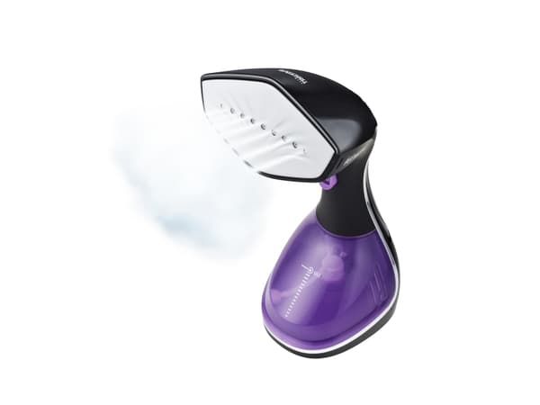 Tristar ST-8921, Kannettava vaatehöyrystin, 0,26 L, 0,75 min, Musta, Purppura, Valkoinen, Kosketus, Käsikytkin