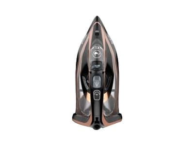 Tefal Ultimate Pure FV9845E0 - Ångstrykjärn med automatisk avstängning - sula Durilium AirGlide Autoclean - 3200 W - blush d'été