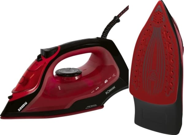 silitysrauta Bomann Bomann höyrysilitysrauta DB 6035 musta/punainen - 2.500W