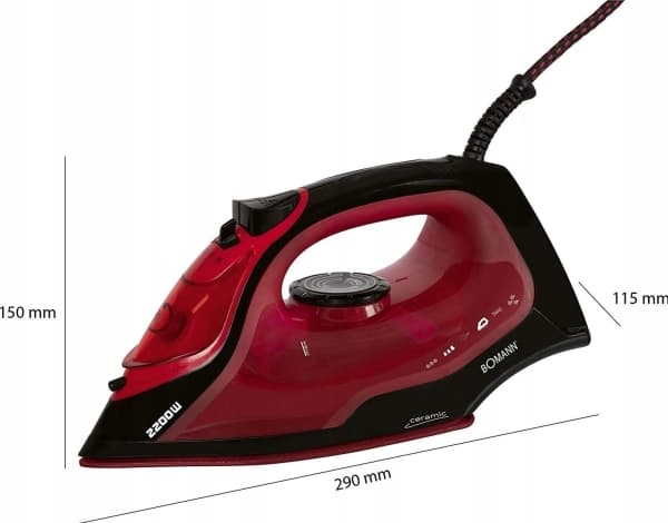 silitysrauta Bomann Bomann höyrysilitysrauta DB 6035 musta/punainen - 2.500W