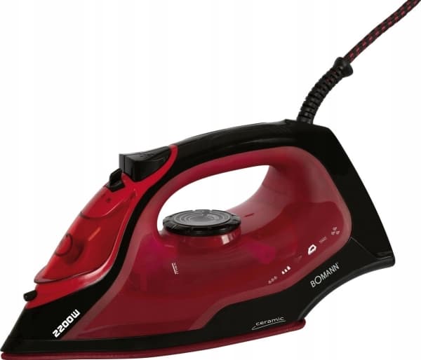 silitysrauta Bomann Bomann höyrysilitysrauta DB 6035 musta/punainen - 2.500W