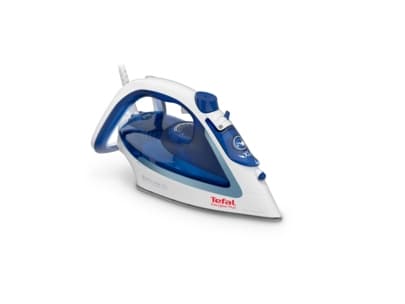 Tefal Easygliss 2 FV5736E0, Kuiva- & höyrysilitysrauta, Durilium AirGlide soleplate, 2 m, 220 g/min, Sininen, Valkoinen, 45 g/min