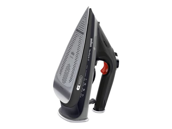 Braun TexStyle 5 SI 5088 BK - Dampstrykejern med automatisk slukking - såleplate: EloxalPlus FreeGlide 3D - 2800 W - svart