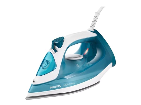 Philips 3000 series DST3011/20 Höyrysilitysrauta, Höyrysilitysrauta, Keraaminen pohjalevy, 1,9 m, 140 g/min, Sininen, 30 g/min