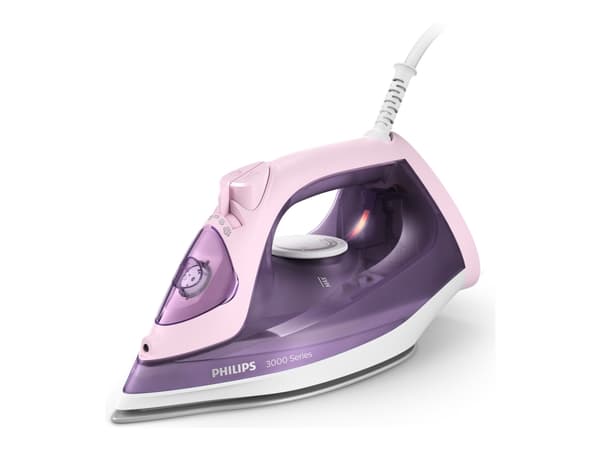 Philips 3000 series DST3020/30, Höyrysilitysrauta, Keraaminen pohjalevy, 1,9 m, 160 g/min, Vaaleanpunainen, Purppura, 35 g/min