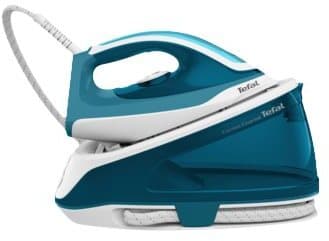 Tefal Express Essential SV6115 - Höyrysilitysrauta automaattisella sammutuslaitteella - silityslevy: Ceramic Xpress Glide - 2200 W - valkoinen/turkoo