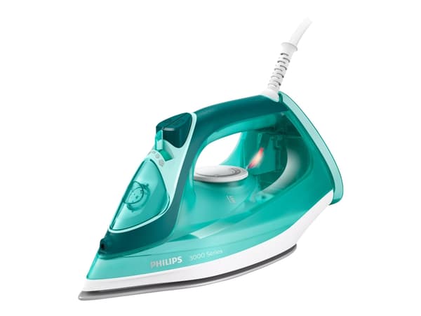 Philips 3000 series DST3030/70 Höyrysilitysrauta, Höyrysilitysrauta, Keraaminen pohjalevy, 1,9 m, 180 g/min, Turkoosi, 40 g/min