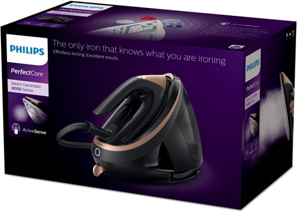 Philips PSG9040/80, 3100 W, 750 g/min, SteamGlide Elite -pohjalevy, 9 bar, 1,8 L, Musta