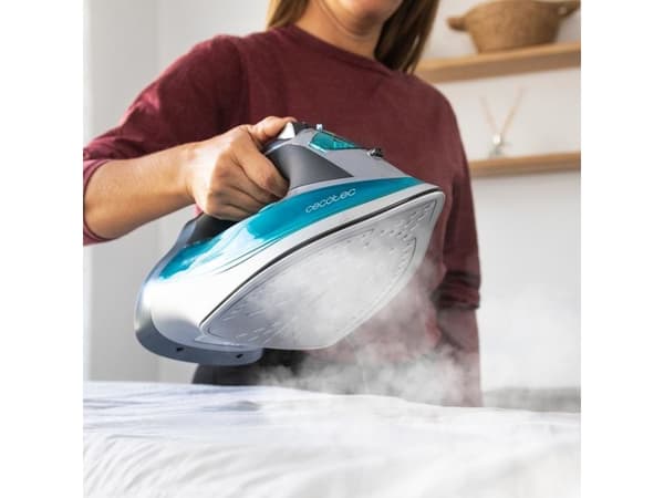 Cecotec Fast&Furious 5040 Absolute, Höyrysilitysrauta, 230 g/min, Musta, Harmaa, Turkoosi, 65 g/min, Painikkeet, Selauspalkki, 3000 W