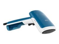 Tefal DT613, Kannettava vaatehöyrystin, 0,07 L, 0,25 min, Valkoinen, Sininen, Painikkeet, 20 g/min