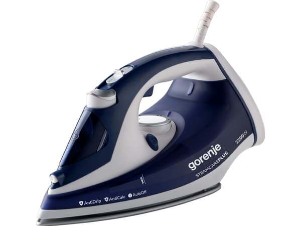 Gorenje SIH2200BLC, Dampstrykejern, Keramisk strykesåle, 2,5 m, 90 g/min, Blå, 30 g/min