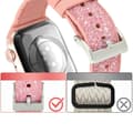 Miniatyrbild 4 av 9: Kingxbar Silicone Crystal Band Apple Watch 6 / 5 / 4 / 3 / 2 40mm / 38mm - Rosa