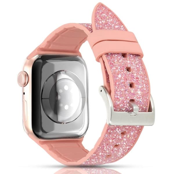 Kingxbar Silicone Crystal Band Apple Watch 6 / 5 / 4 / 3 / 2 40mm / 38mm - Rosa