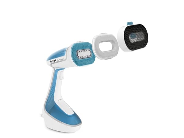 Tefal Pure Tex DT9530, Kannettava vaatehöyrystin, 0,2 L, 0,42 min, Sininen, Valkoinen, Painikkeet, 30 g/min