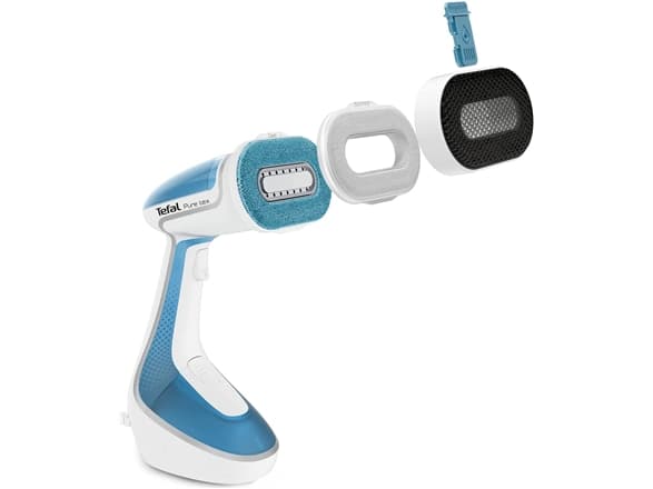 Tefal Pure Tex DT9530, Kannettava vaatehöyrystin, 0,2 L, 0,42 min, Sininen, Valkoinen, Painikkeet, 30 g/min