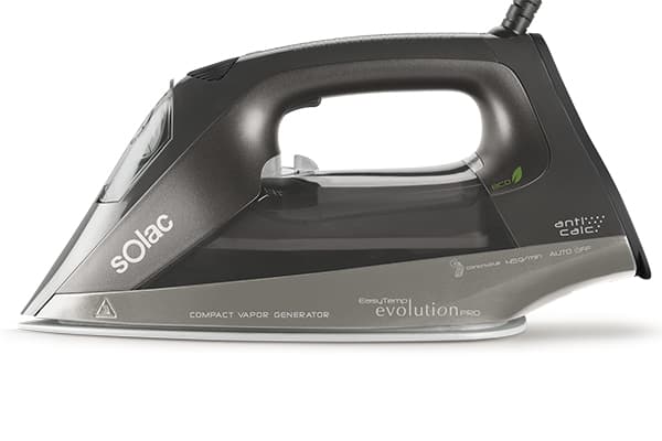 Solac CVG9508, Kuiva- & höyrysilitysrauta, 2 m, Musta, 45 g/min, 2400 W, 220 - 240 V