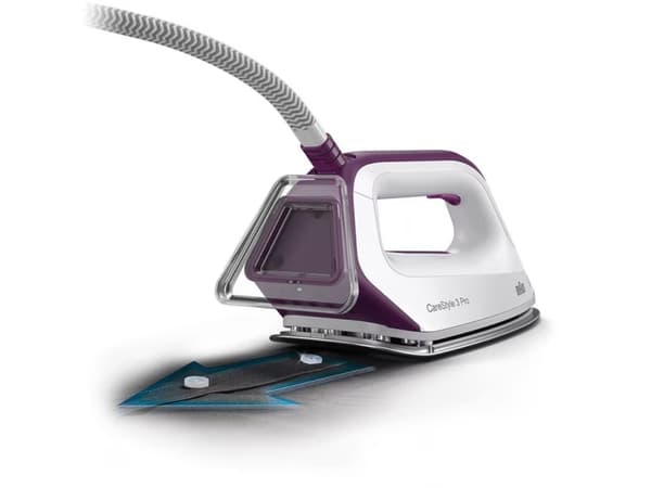Braun CareStyle 3 Pro IS 3155 - Dampstrykejern med automatisk slukking - såleplate: EloxalPlus - 2400 W - fiolett