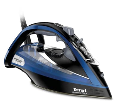Tefal FV9848E0, Kuiva- & höyrysilitysrauta, 2,5 m, Musta, Sininen, Metallinen, 60 g/min, 0,35 L, 3200 W