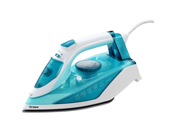 Trisa Comfort Steam i5714, Dampstrykejern, Keramisk strykesåle, 1,9 m, 35 g/min, Turkis, 100 g/min
