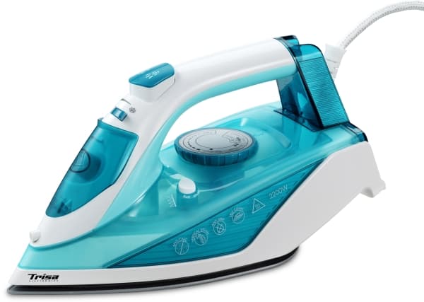 Trisa Comfort Steam i5714, Dampstrykejern, Keramisk strykesåle, 1,9 m, 35 g/min, Turkis, 100 g/min