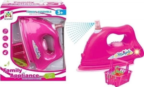 Battery iron with sprayer
