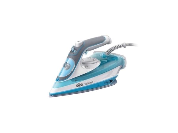 Braun TexStyle 5 SI 5006 BL, Kuiva- & höyrysilitysrauta, Keraaminen pohjalevy, 2 m, 180 g/min, Sininen, Harmaa, Valkoinen, 50 g/min