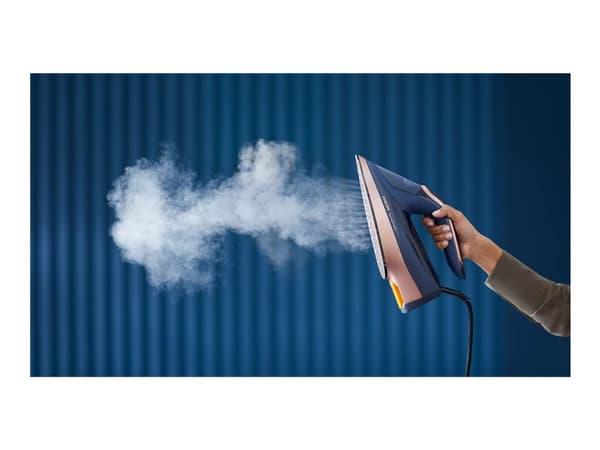 Philips Azur 8000 Series DST8050 - Dampstrykejern med automatisk slukking - såleplate: SteamGlide Elite - 3000 W - mørk blå