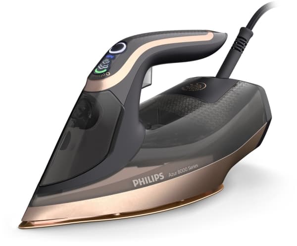 Philips DST8041/80, Höyrysilitysrauta, SteamGlide Elite -pohjalevy, 2,5 m, 260 g/min, Musta, 80 g/min