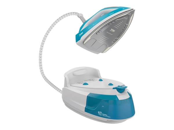 Beko SGA6124D - Dampstrykejern med automatisk slukking - såleplate: Ceramic SteamXtra - 2400 W - denim blue/white