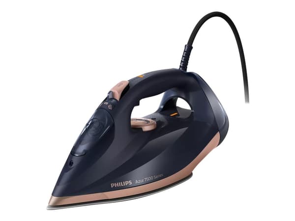 Philips DST7510/80, Kuiva- & höyrysilitysrauta, SteamGlide Elite -pohjalevy, 2 m, Musta, 55 g/min, 0,3 L