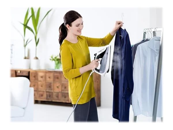 Braun TexStyle 7 Pro SI7149WB, Kuiva- & höyrysilitysrauta, EloxalPlus soleplate, 2,5 m, 220 g/min, Musta, Valkoinen, 50 g/min