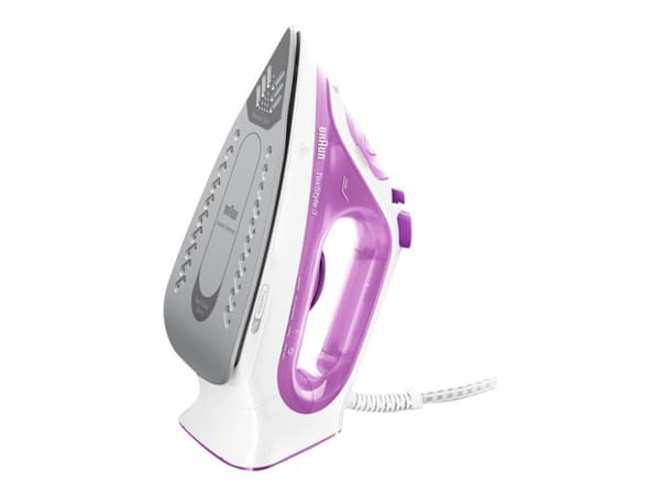 Braun TexStyle 3 SI 3030 PU - Ångstrykjärn - sula FreeGlide 3D SuperCeramic - 2300 W - rosa