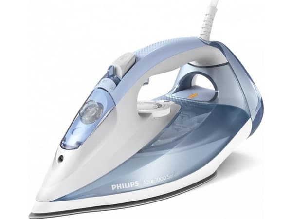 Philips 7000 series DST7011/20, Höyrysilitysrauta, SteamGlide Plus -pohjalevy, 2 m, 220 g/min, Sininen, Harmaa, 45 g/min